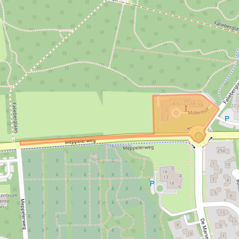 Kaart van postcodegebied 7921VT.
