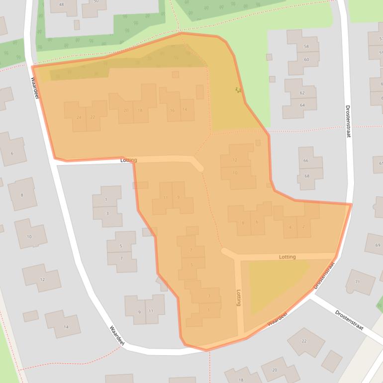 Kaart van postcodegebied 7921WL.