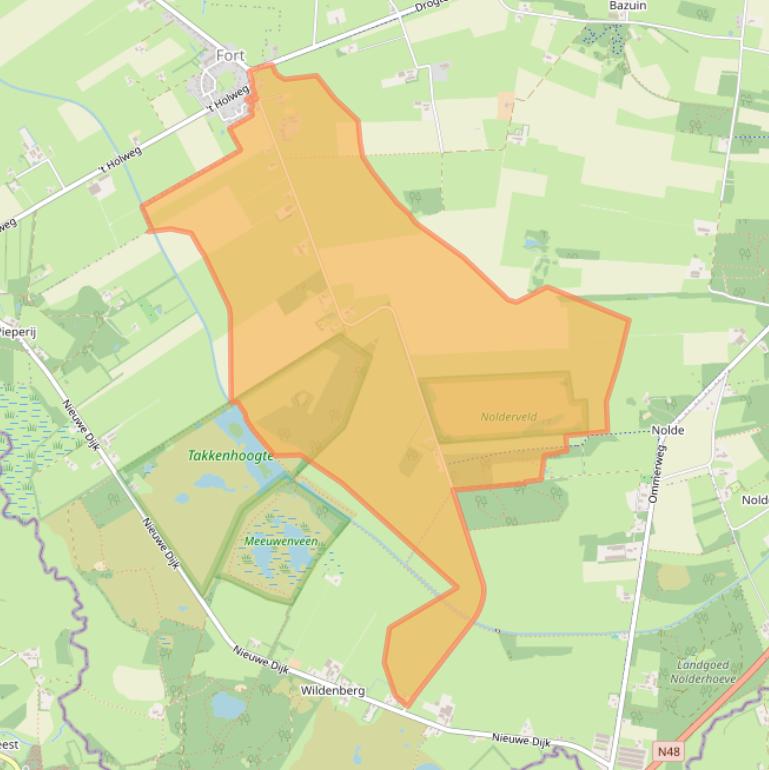 Kaart van postcodegebied 7921XA.