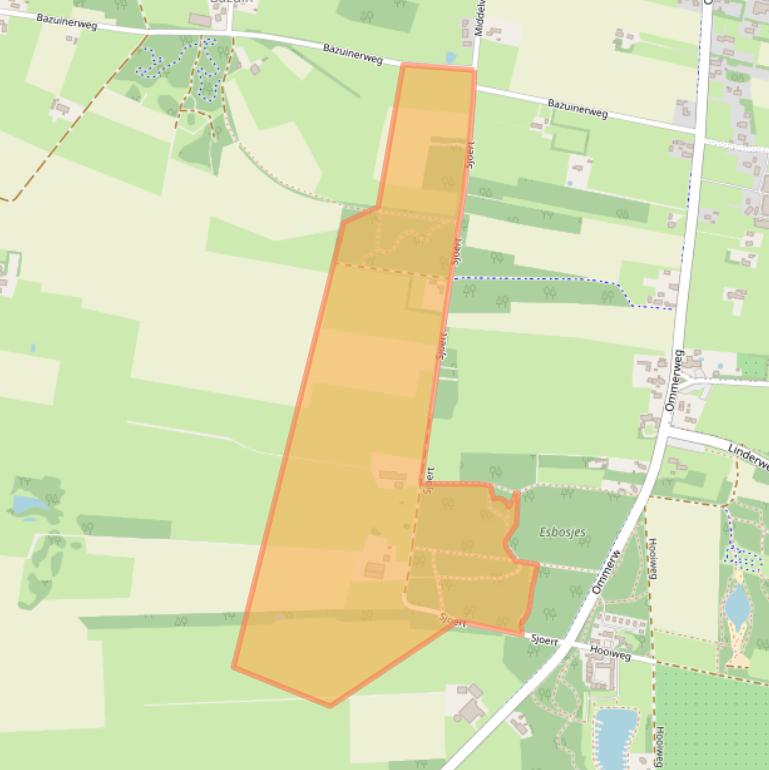 Kaart van postcodegebied 7921XH.