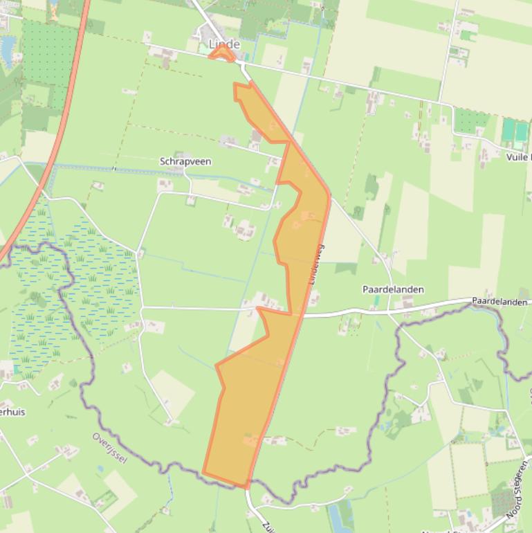 Kaart van postcodegebied 7925PC.