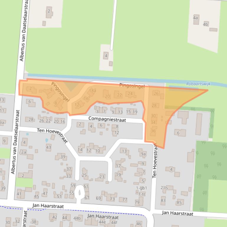 Kaart van postcodegebied 7926AH.