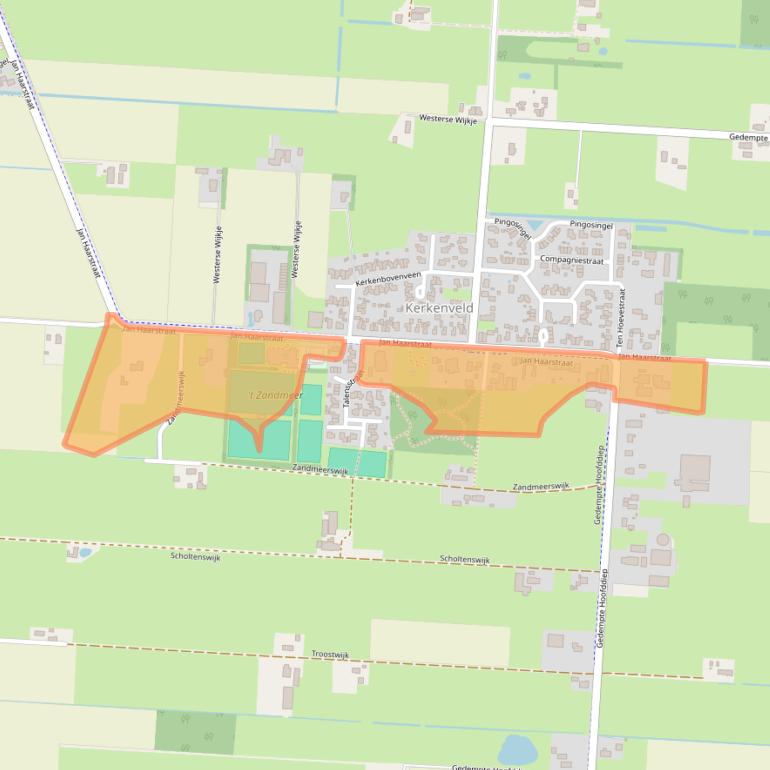 Kaart van postcodegebied 7926TC.