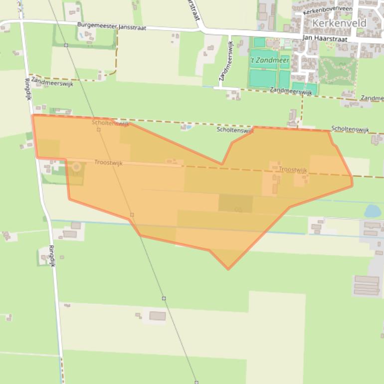 Kaart van postcodegebied 7926TN.