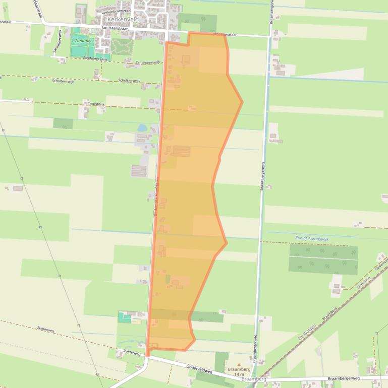 Kaart van postcodegebied 7926TP.
