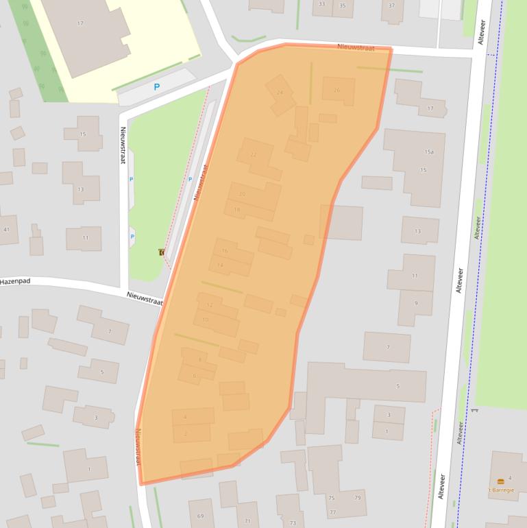 Kaart van postcodegebied 7927PK.