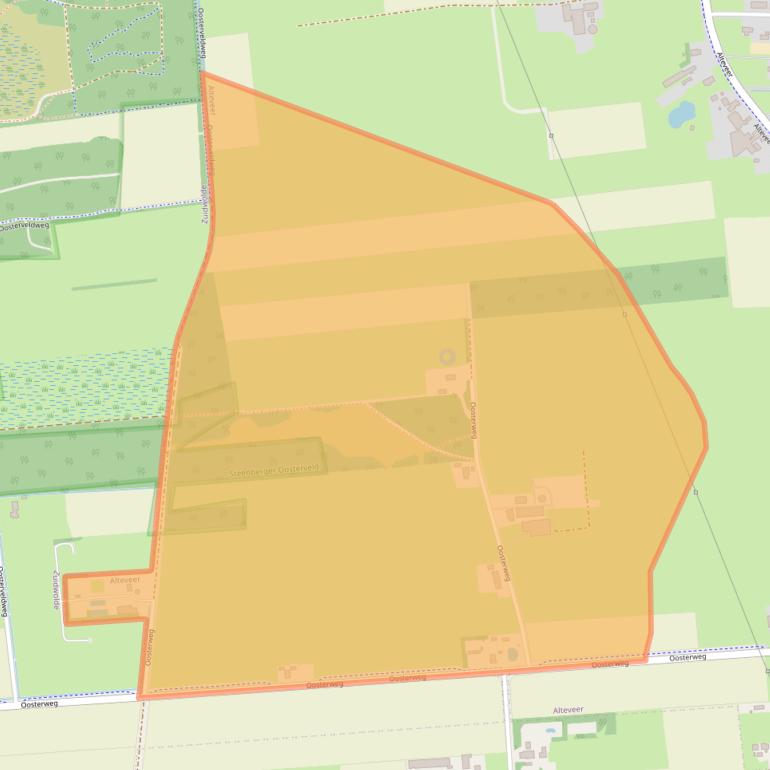 Kaart van postcodegebied 7927TD.