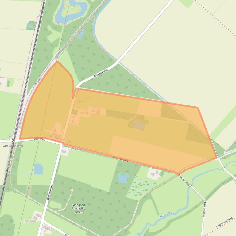 Kaart van postcodegebied 7928.