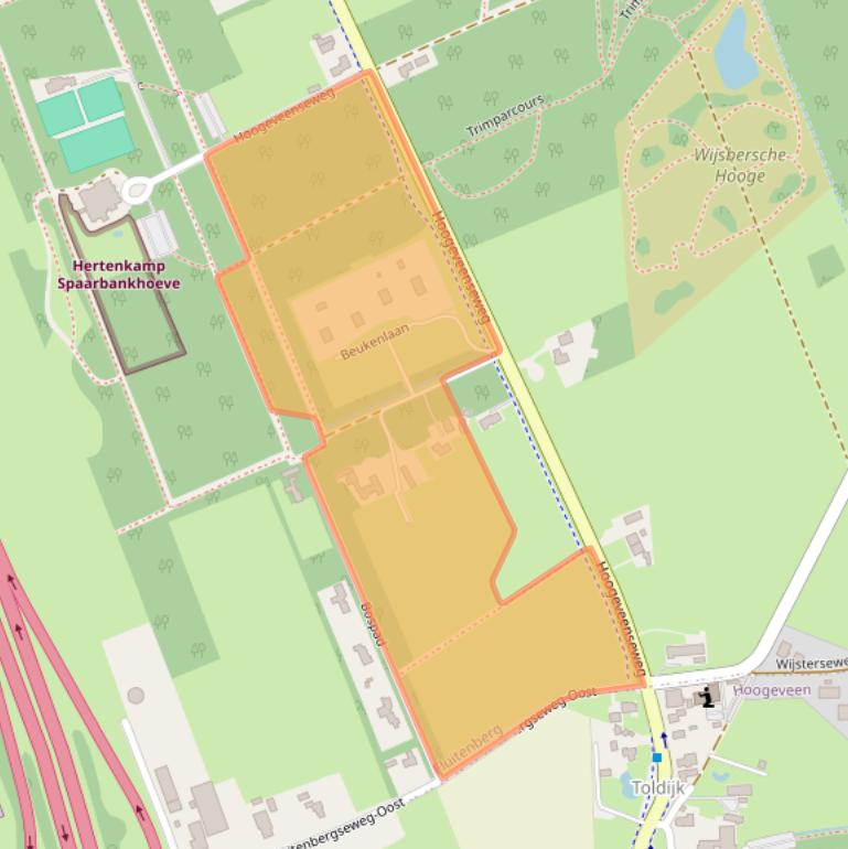 Kaart van postcodegebied 7931TG.