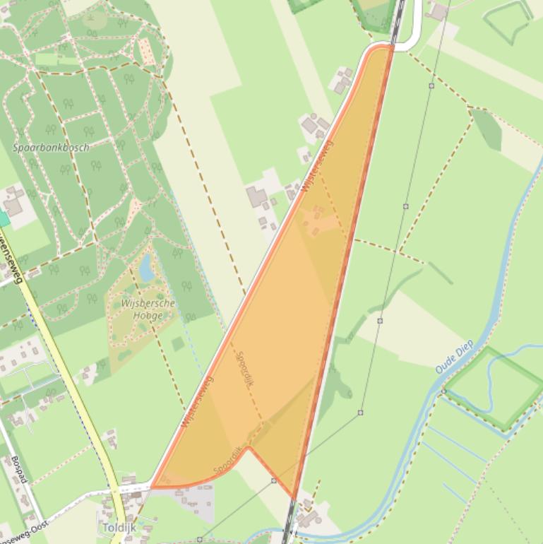 Kaart van postcodegebied 7931TS.