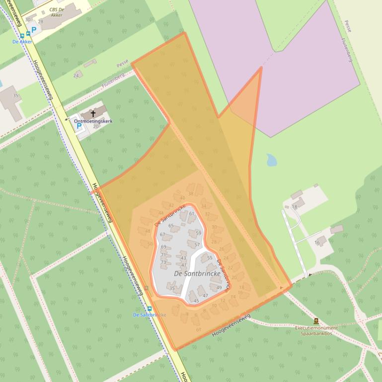 Kaart van postcodegebied 7931TV.