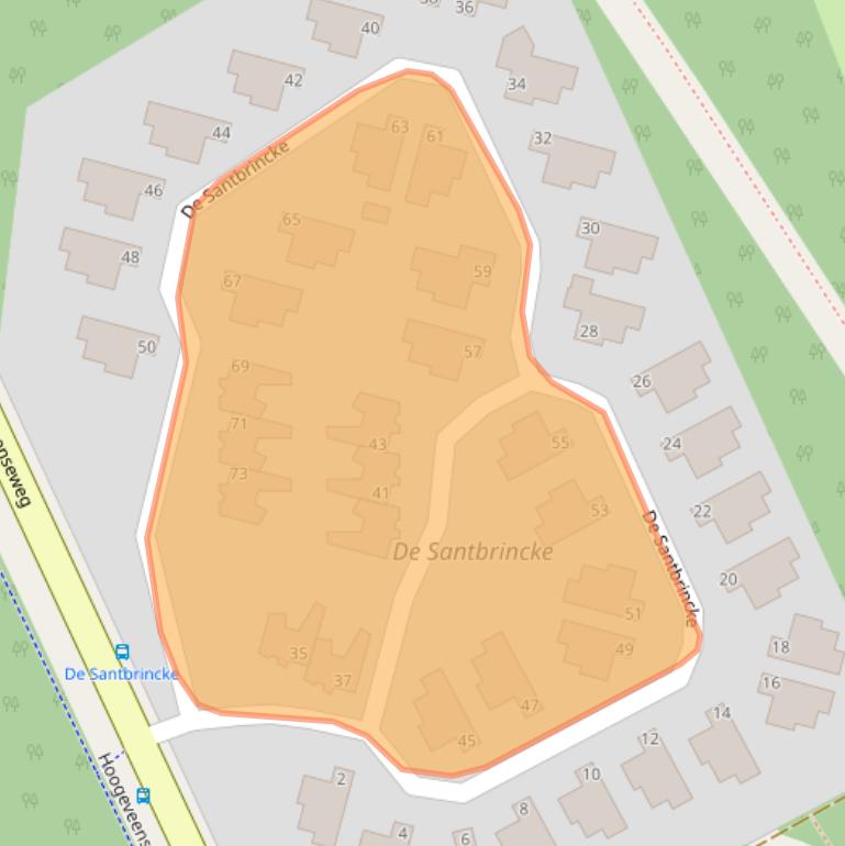 Kaart van postcodegebied 7931TW.