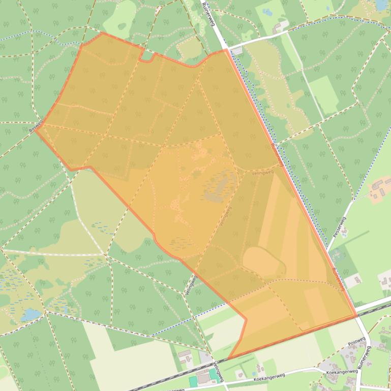 Kaart van postcodegebied 7932PE.