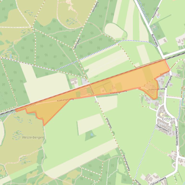 Kaart van postcodegebied 7932PJ.