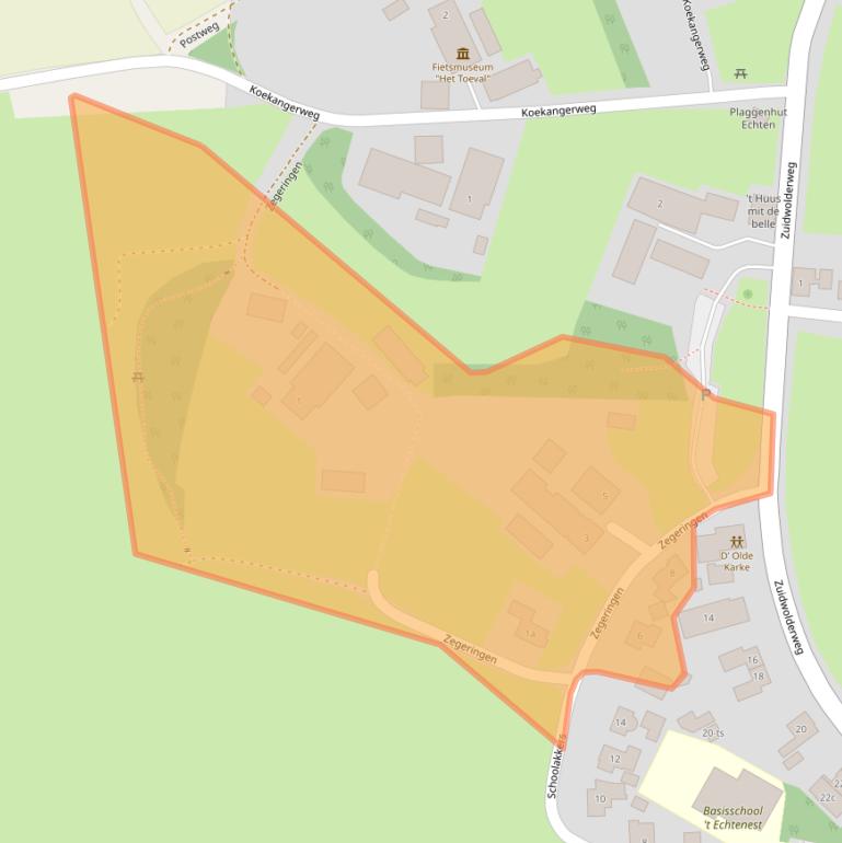 Kaart van postcodegebied 7932PL.