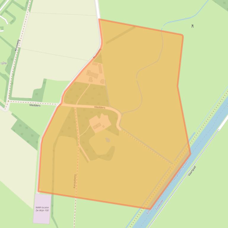 Kaart van postcodegebied 7932PT.