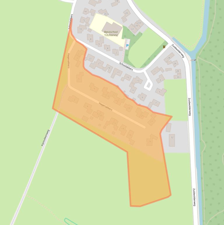 Kaart van postcodegebied 7932RA.