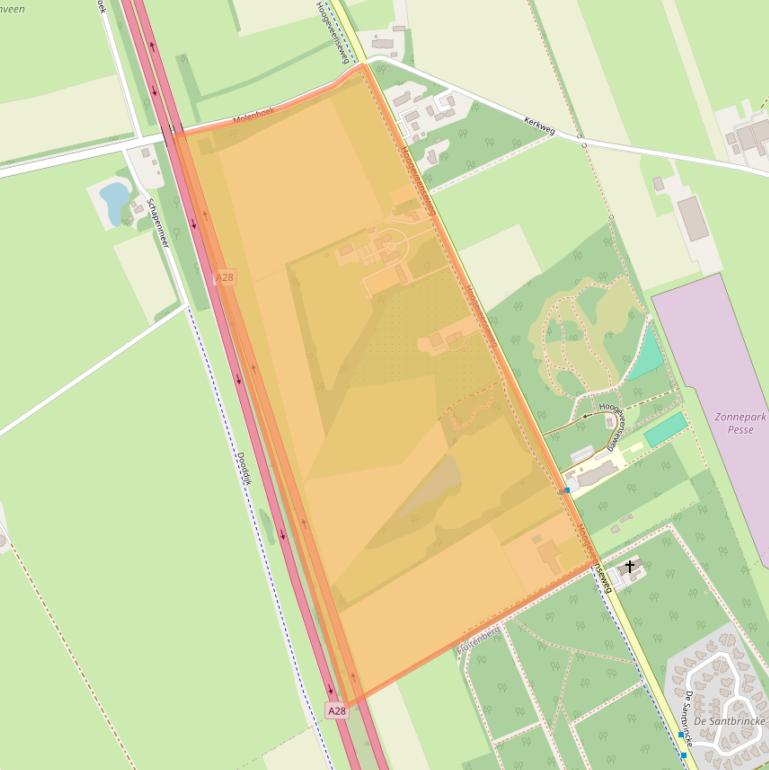 Kaart van postcodegebied 7933PE.