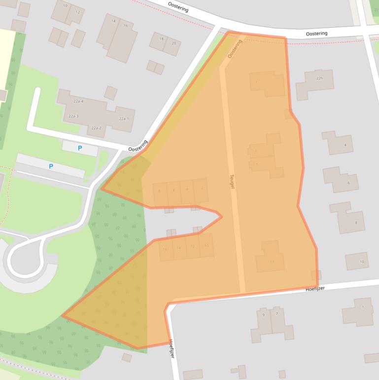 Kaart van postcodegebied 7933TB.
