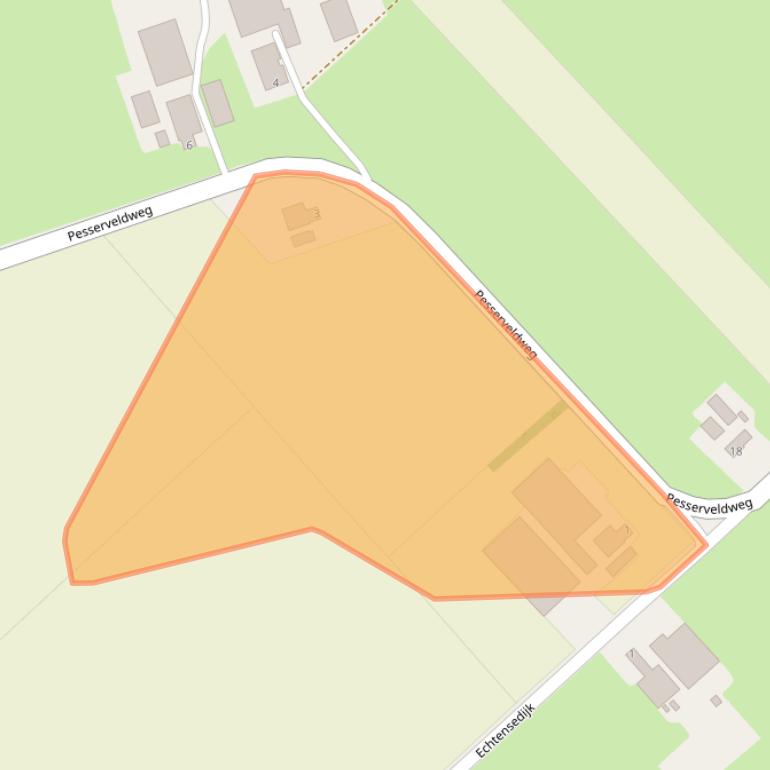 Kaart van postcodegebied 7933TJ.