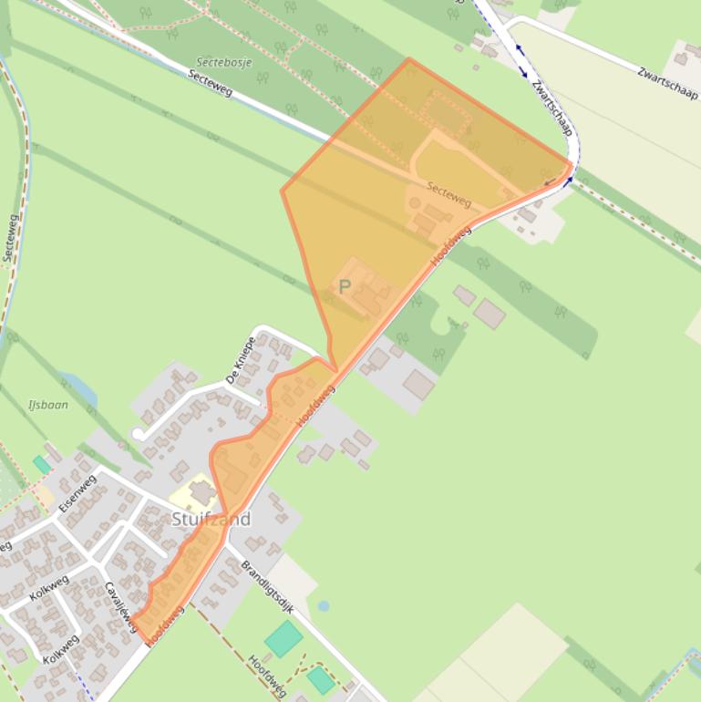 Kaart van postcodegebied 7934PE.