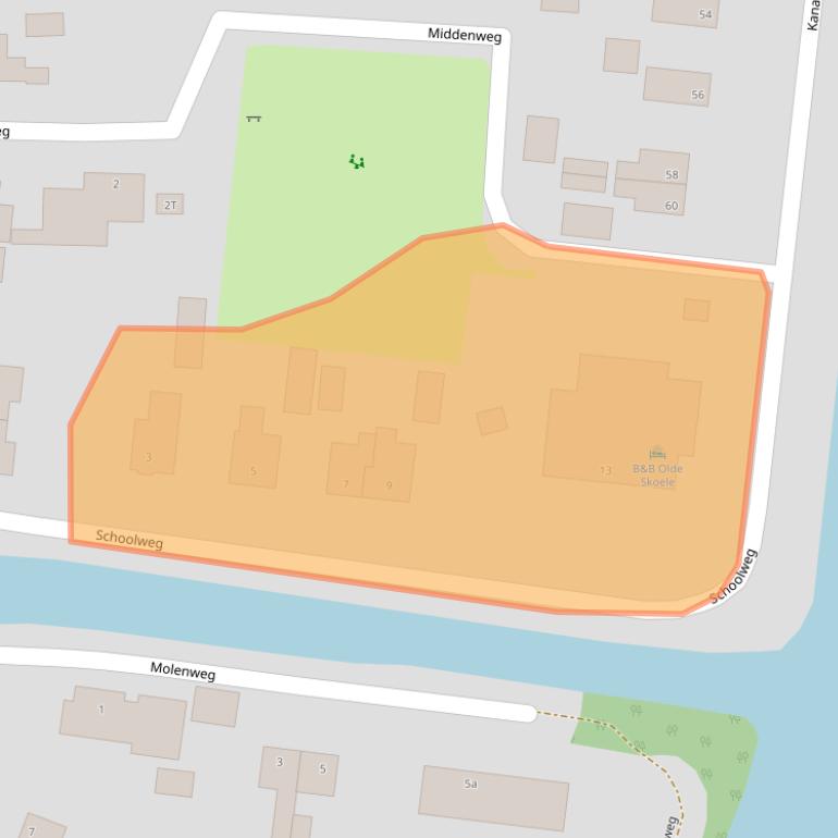 Kaart van postcodegebied 7936PE.