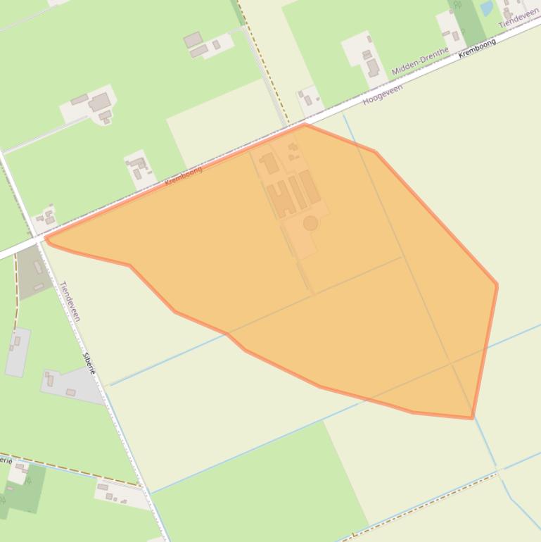 Kaart van postcodegebied 7936TB.