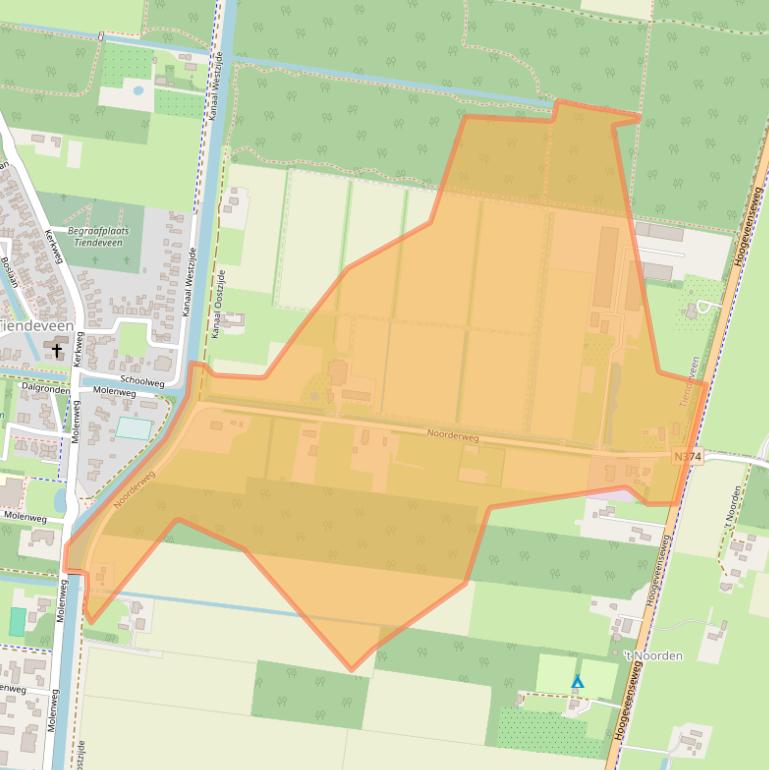 Kaart van postcodegebied 7936TR.