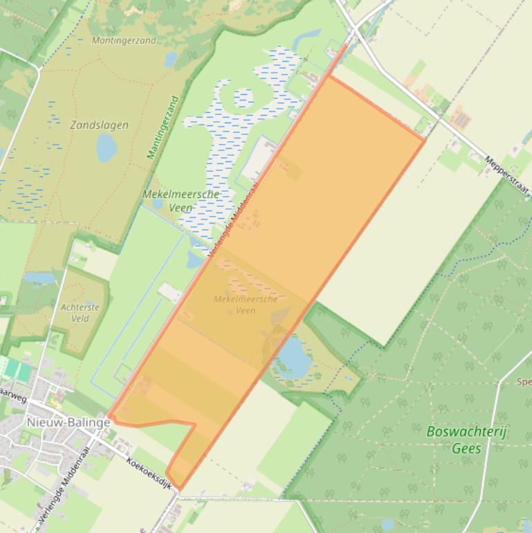 Kaart van postcodegebied 7938PD.