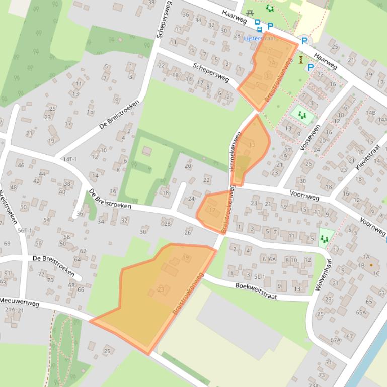 Kaart van postcodegebied 7938PP.