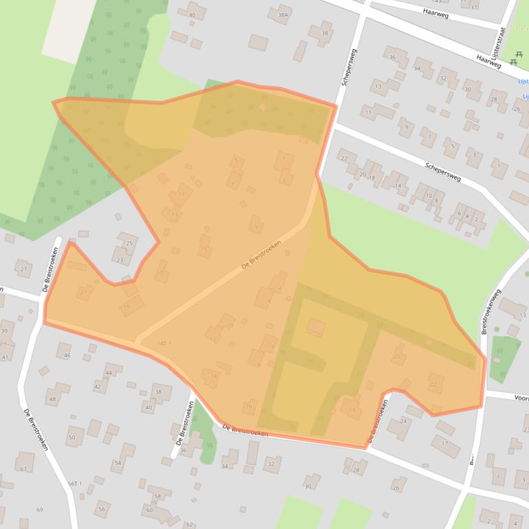 Kaart van postcodegebied 7938PV.