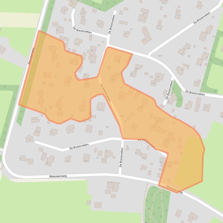 Kaart van postcodegebied 7938PX.