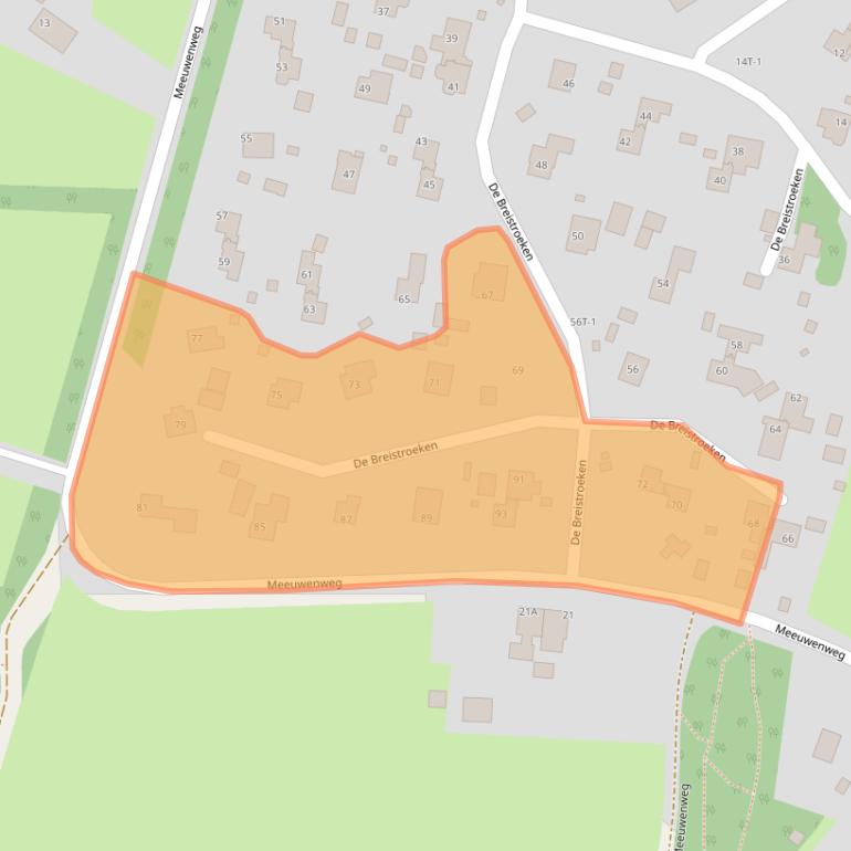 Kaart van postcodegebied 7938PZ.