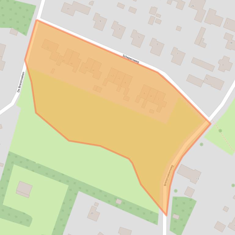 Kaart van postcodegebied 7938RB.