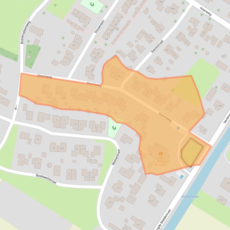 Kaart van postcodegebied 7938RC.