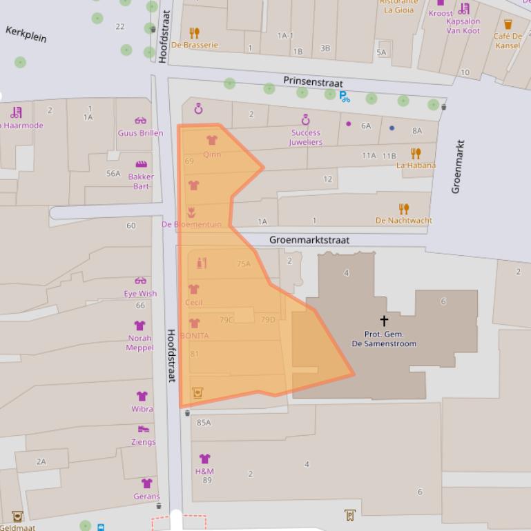 Kaart van postcodegebied 7941AD.