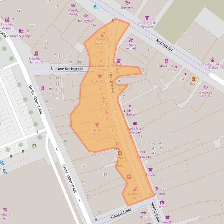 Kaart van postcodegebied 7941AG.