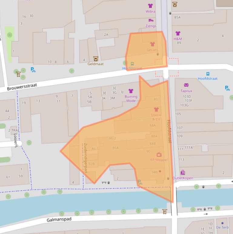 Kaart van postcodegebied 7941AL.