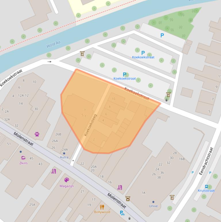 Kaart van postcodegebied 7941AR.