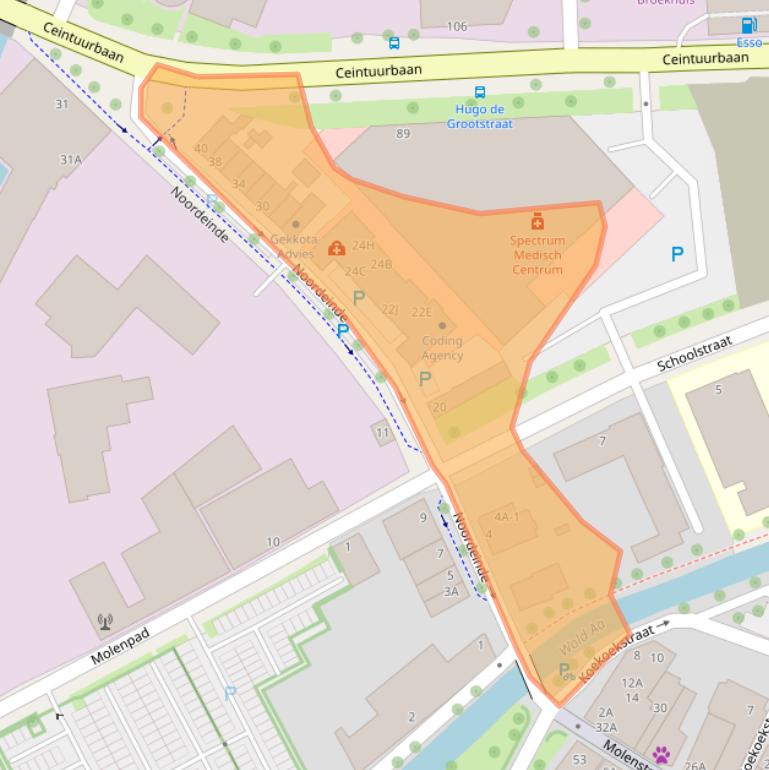 Kaart van postcodegebied 7941AT.