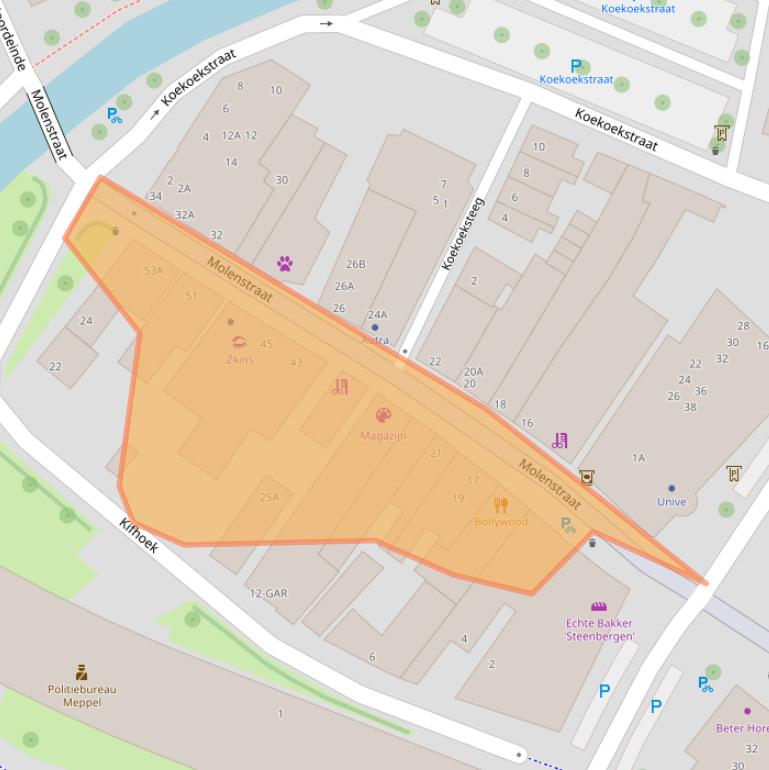 Kaart van postcodegebied 7941AV.