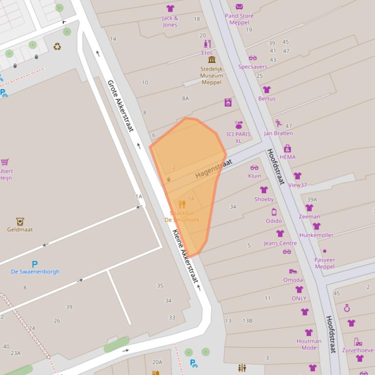 Kaart van postcodegebied 7941BA.