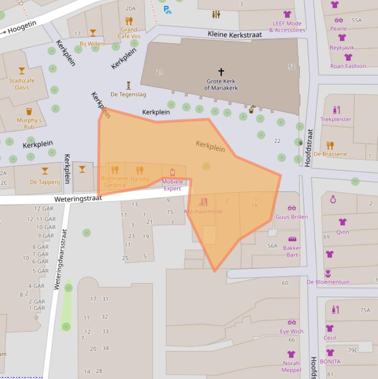 Kaart van postcodegebied 7941BE.