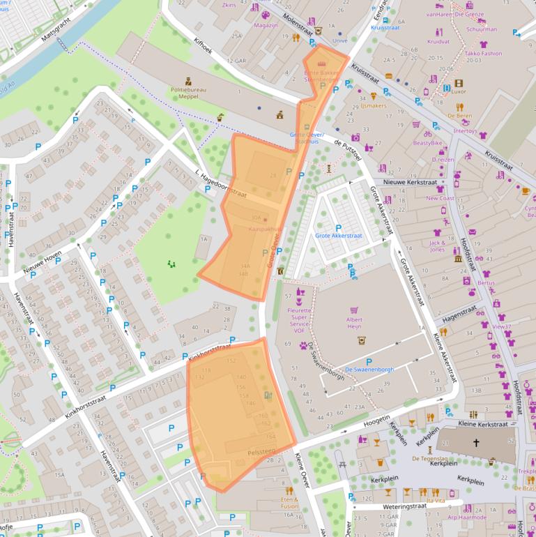 Kaart van postcodegebied 7941BJ.