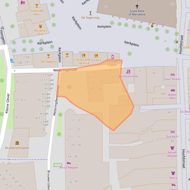 Kaart van postcodegebied 7941BL.