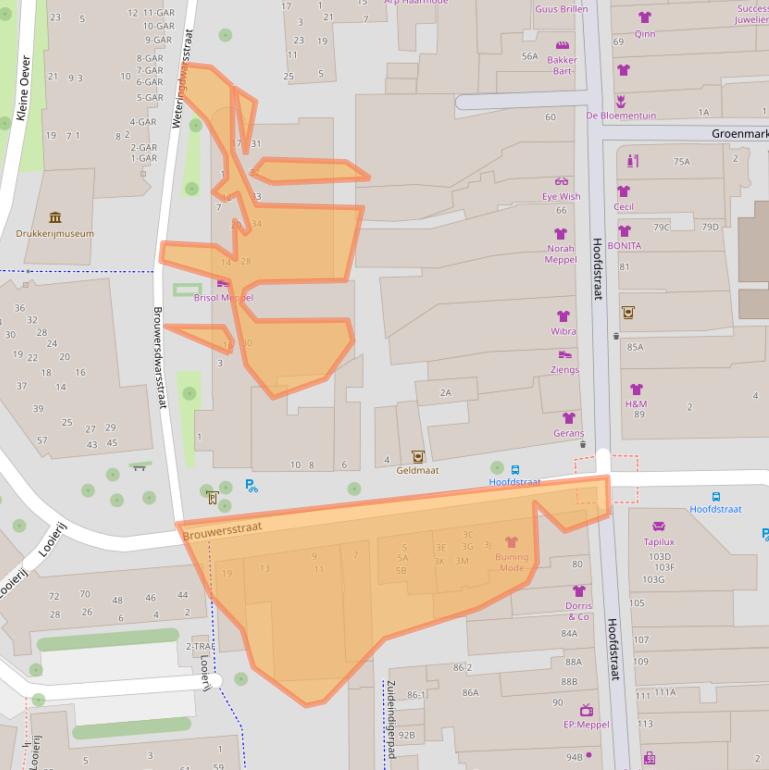 Kaart van postcodegebied 7941BN.