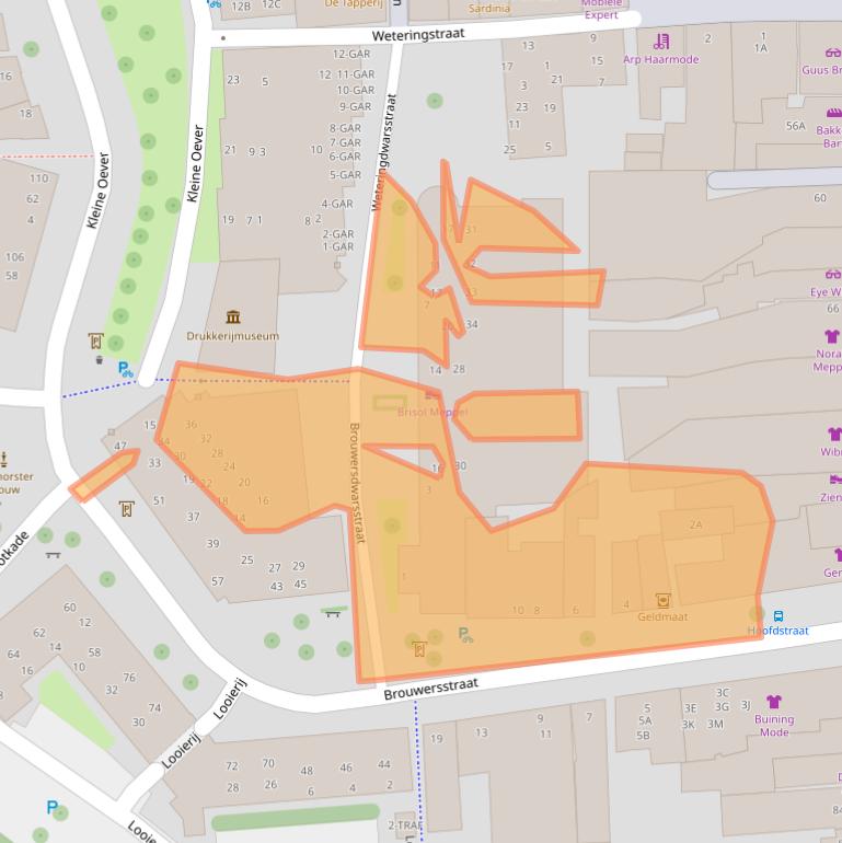 Kaart van postcodegebied 7941BP.