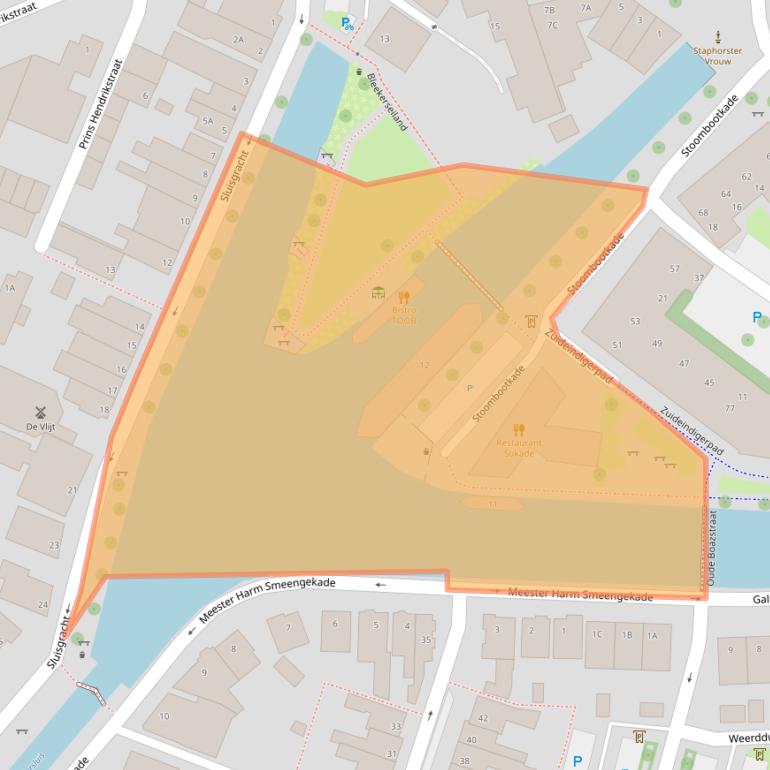 Kaart van postcodegebied 7941BS.