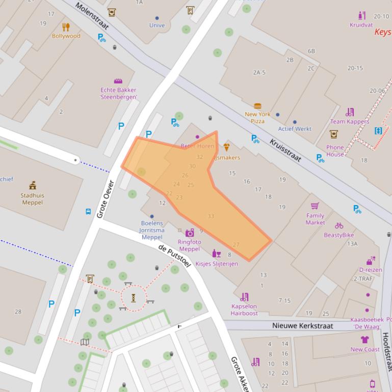 Kaart van postcodegebied 7941BZ.