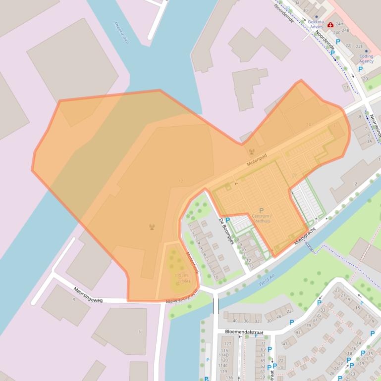 Kaart van postcodegebied 7941CB.